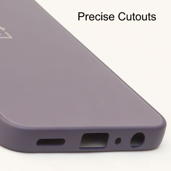 Deep Purple Camera Mirror Safe Silicone Case for Oneplus Nord CE