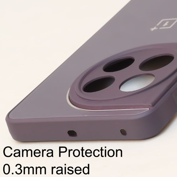 Deep Purple Camera Mirror Safe Silicone Case for Oneplus 11R