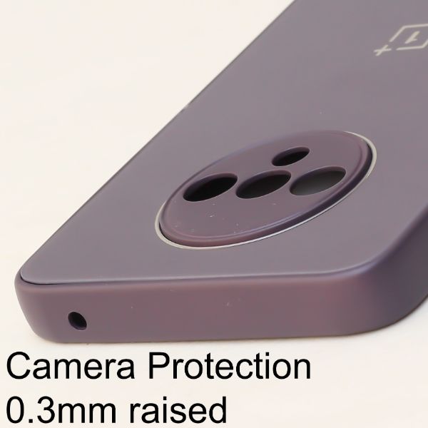 Deep Purple Camera Mirror Safe Silicone Case for Oneplus 7T