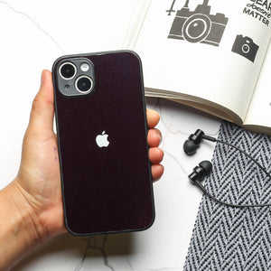 Black metal back case for Apple Iphone 14 Plus