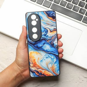 Blue Opulent metal back case for Vivo V40