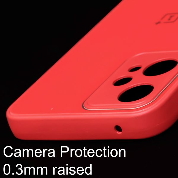 Red camera Safe mirror case for Oneplus Nord CE 2 Lite