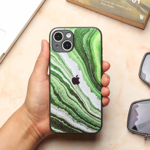 Greenstone Essence metal back case for Apple Iphone 14 Plus