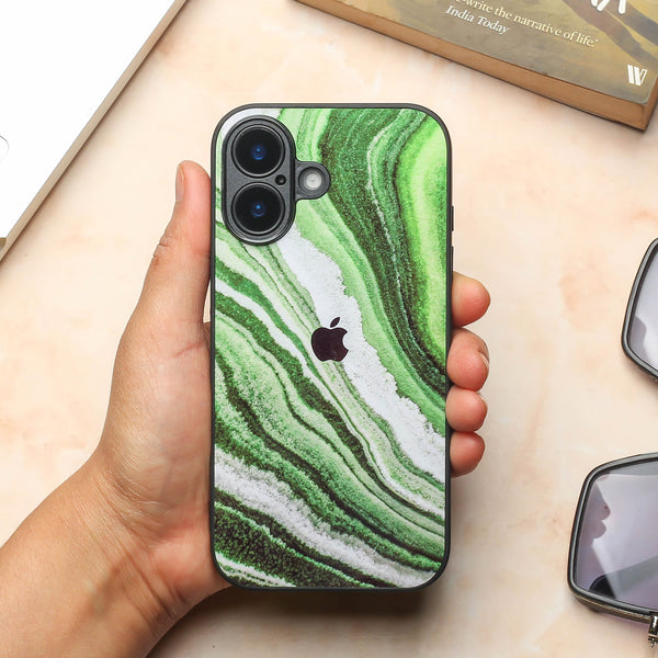 Greenstone Essence metal back case for Apple Iphone 17