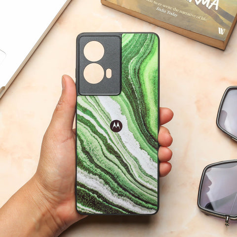 Greenstone Essence metal back case for Moto Edge 50 Fusion