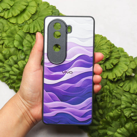 Purple Crest metal back case for Vivo V40e