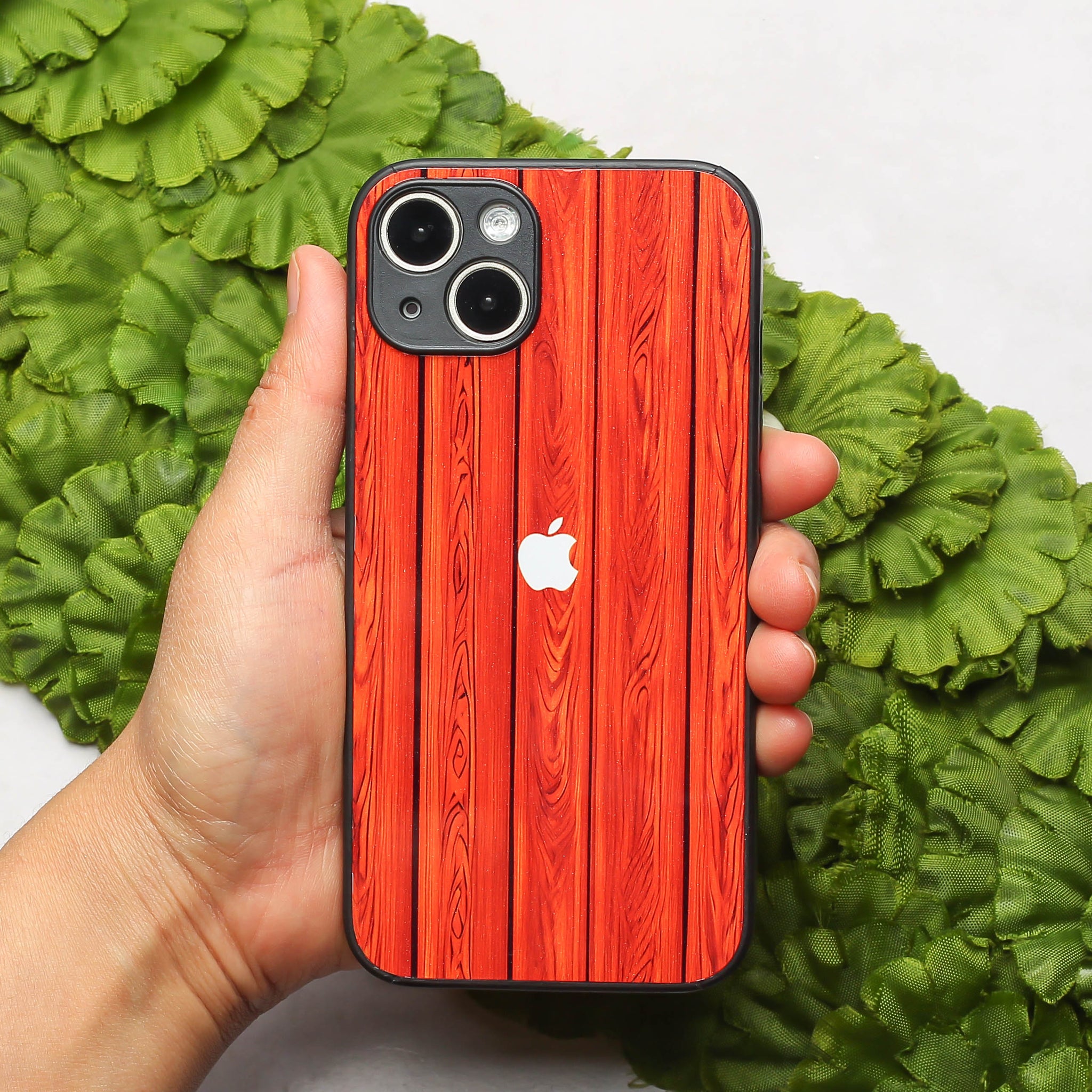 WoodCraft Touch metal back case for Apple Iphone 14 Plus