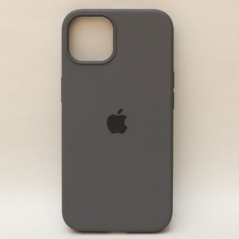 Grey Original Silicone case for Apple Iphone 15 Plus