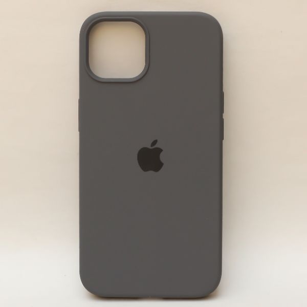 Grey Original Silicone case for Apple Iphone 15
