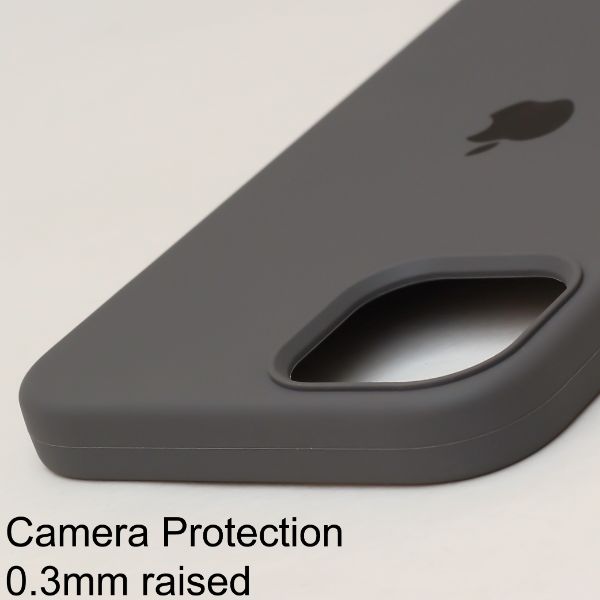 Grey Original Silicone case for Apple Iphone 15