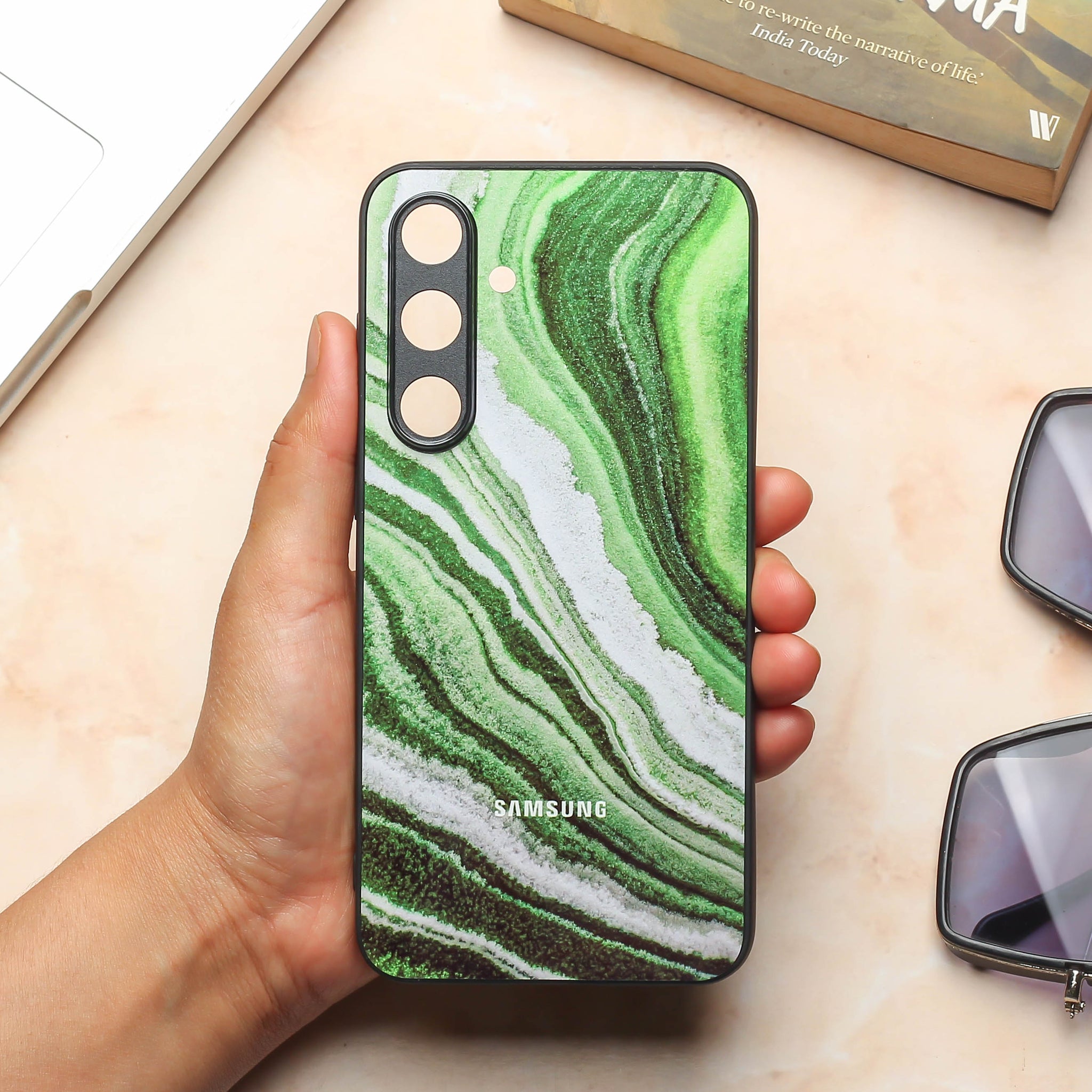 Greenstone Essence metal back case for Samsung S24 FE