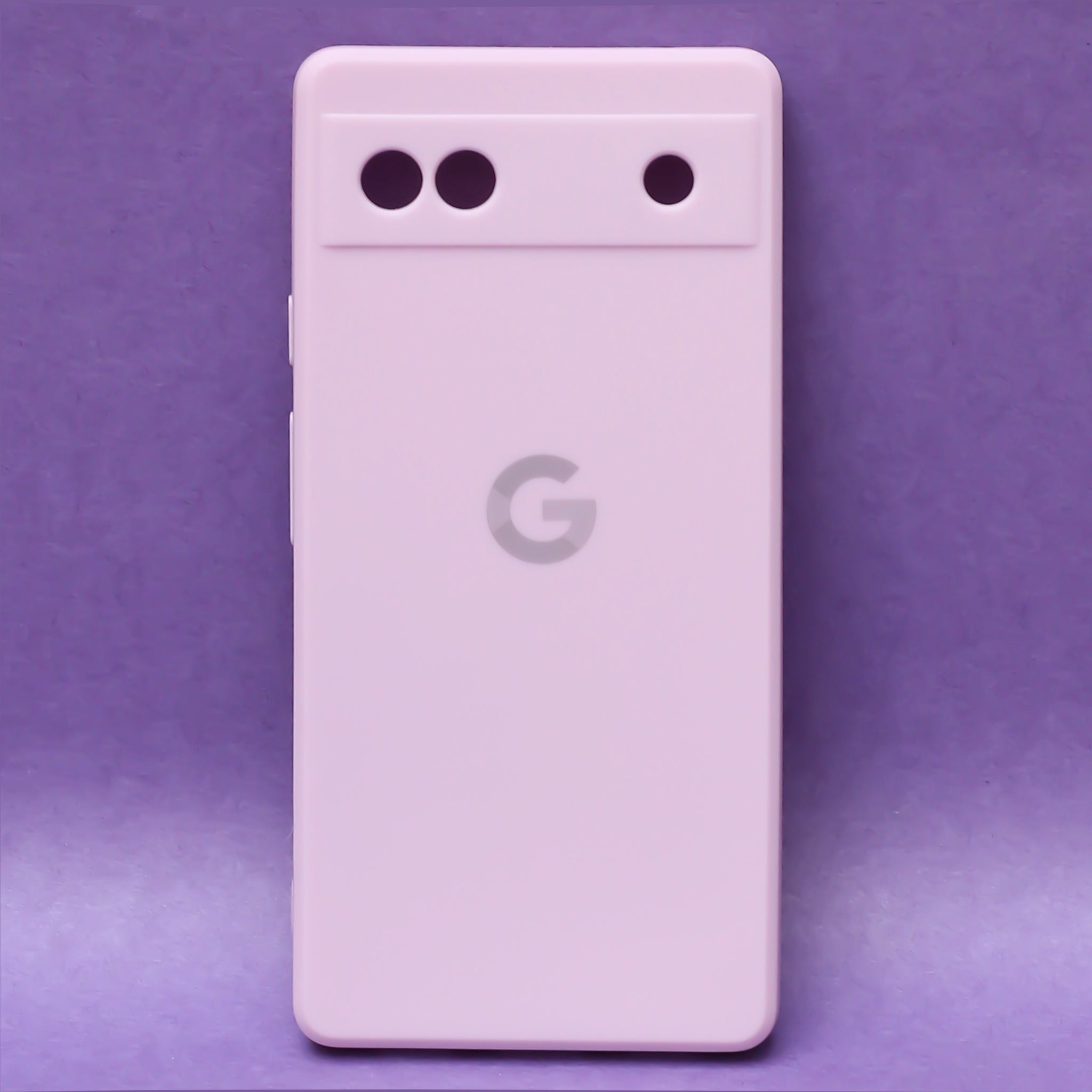 Purple Candy Camera Silicone Case for Google Pixel 6A
