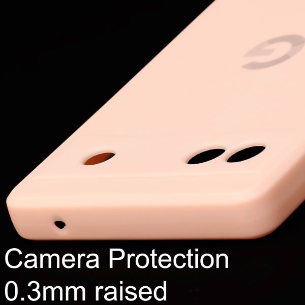 Peach Candy Camera Silicone Case for Google Pixel 6A