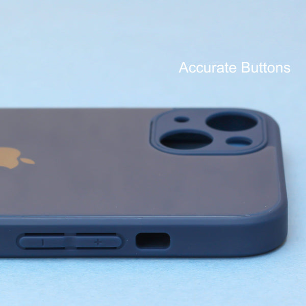 Dark Blue camera Safe mirror case for Apple Iphone 13 Mini