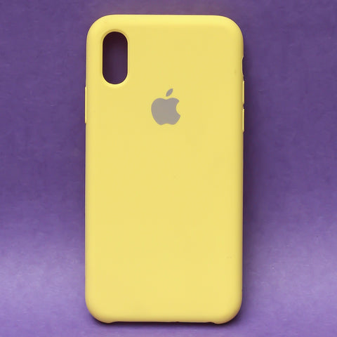 Yellow Original Silicone case for Apple iphone X/xs