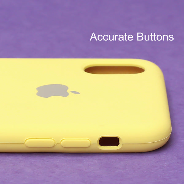 Yellow Original Silicone case for Apple iphone X/xs