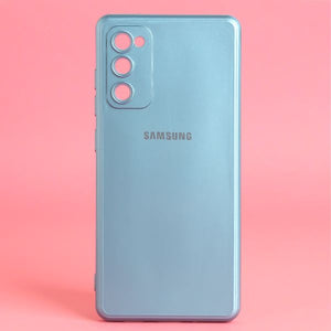 Blue Metallic Finish Silicone Case for Samsung S20 FE