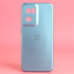 Blue Metallic Finish Silicone Case for Oneplus Nord CE 2