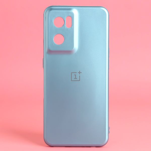 Blue Metallic Finish Silicone Case for Oneplus Nord CE 2