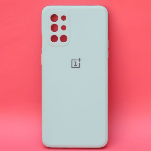 Light Blue Camera Original Silicone Case for Oneplus 9r