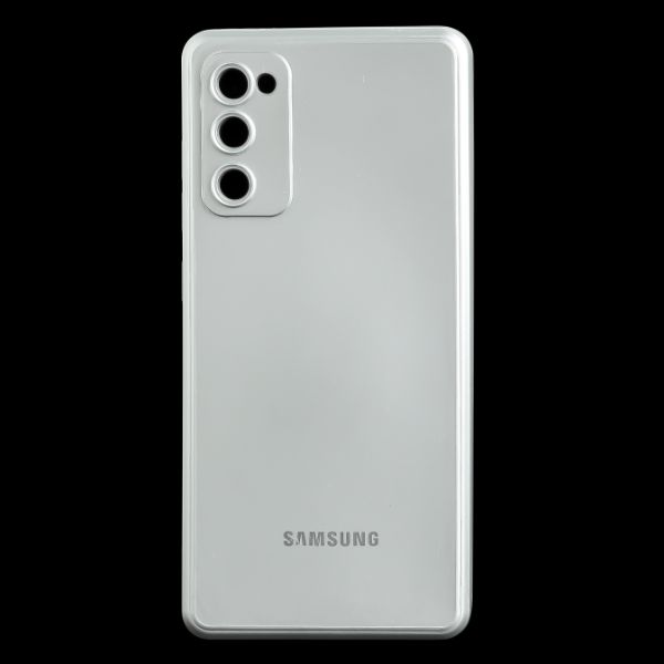 Silver Metallic Finish Silicone Case for Samsung S20 FE