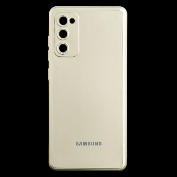 Cream Metallic Finish Silicone Case for Samsung S20 FE