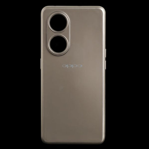 Dark Grey Metallic Finish Silicone Case for Oppo Reno 8T