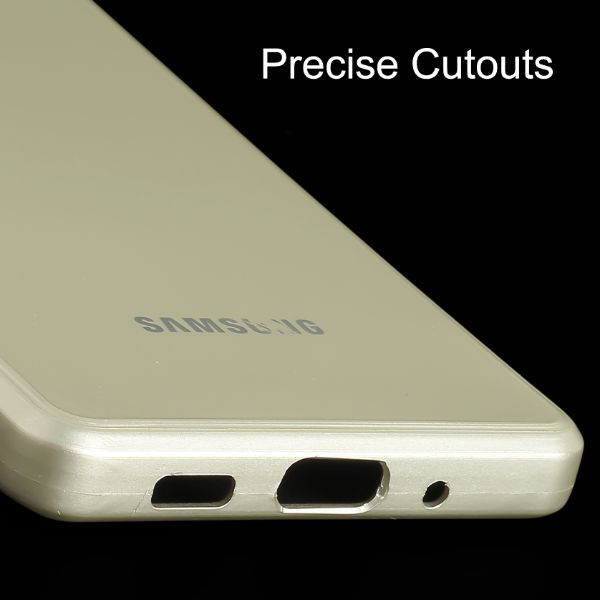 Cream Metallic Finish Silicone Case for Samsung S20 FE