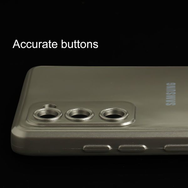 Dark Grey Metallic Finish Silicone Case for Samsung s20 FE