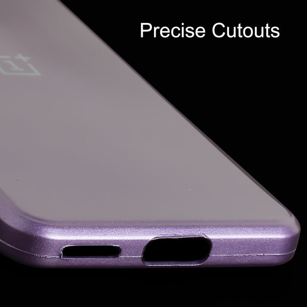 Dark Violet Metallic Finish Silicone Case for Oneplus Nord 2T