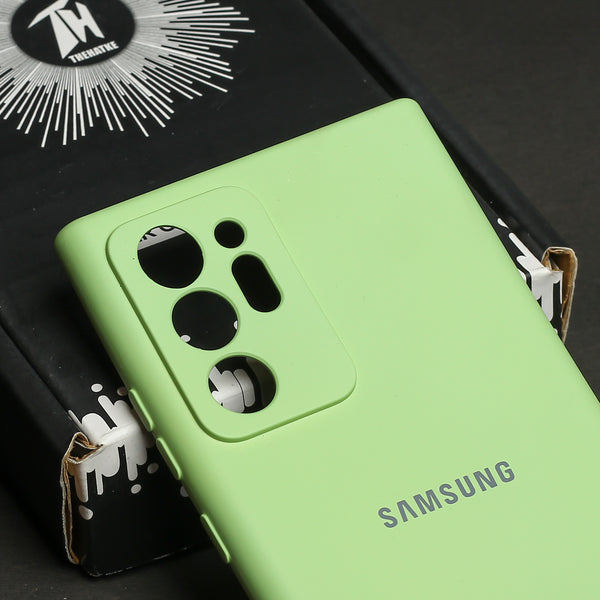 Light Green Camera Original Silicone case for Samsung Note 20 Ultra