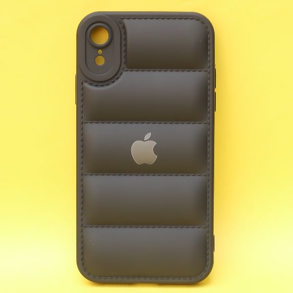Black Puffon silicone case for Apple iPhone Xr