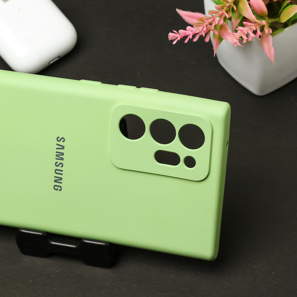 Light Green Camera Original Silicone case for Samsung Note 20 Ultra