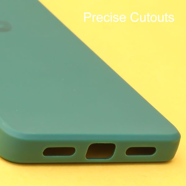 Dark Green Candy Camera Silicone Case for Google Pixel 7