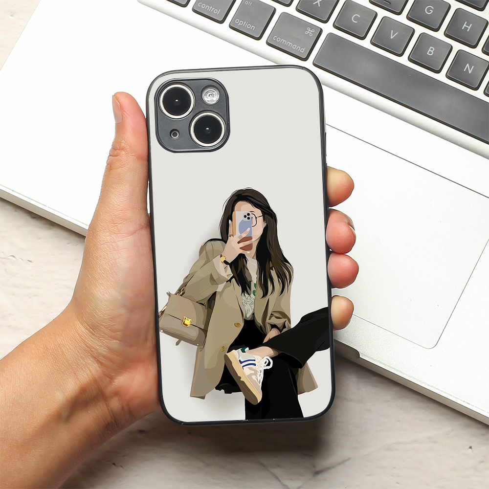 Chic Snap metal back case for Apple Iphone 15