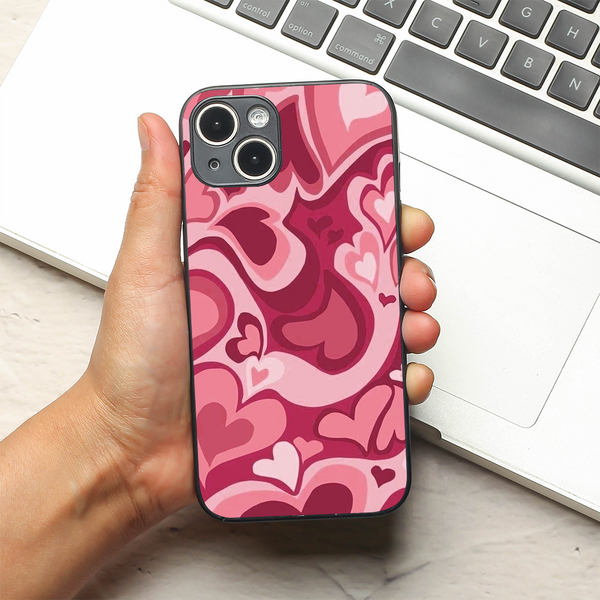 Valentine Wave metal back case for Apple Iphone 15 Plus