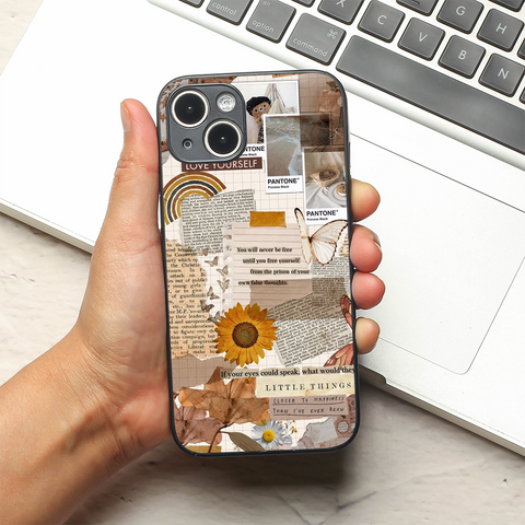 Sunlit Stories metal back case for Apple Iphone 14