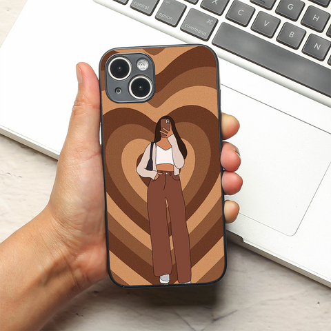 Retro Soul metal back case for Apple Iphone 15