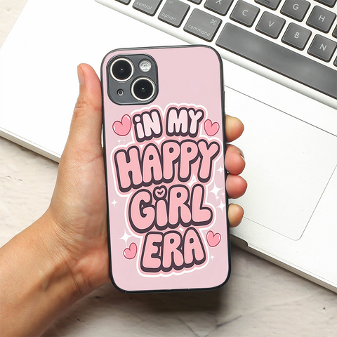 Happy Girl Era metal back case for Apple Iphone 14