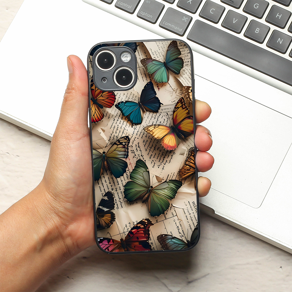 Butterfly Effect metal back case for Apple Iphone 14