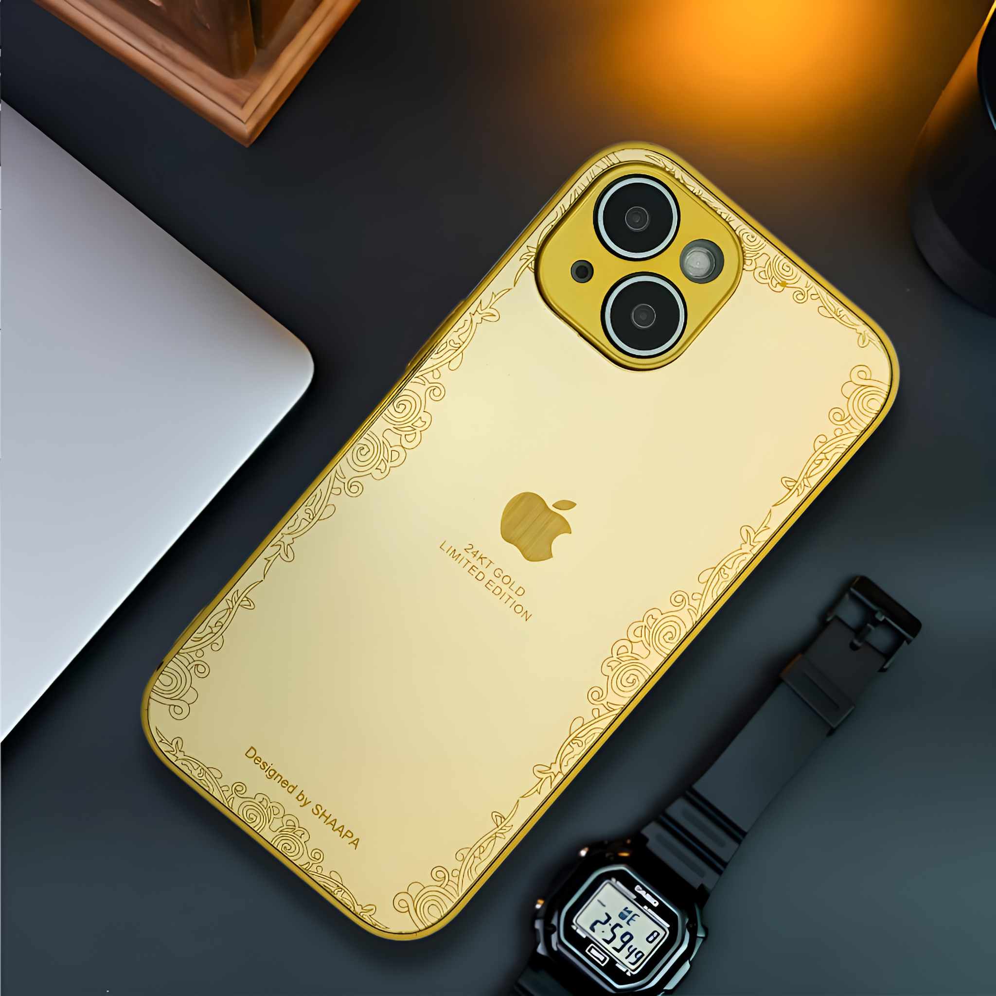 Luxury Gold Mirror case for Apple Iphone 14 Plus