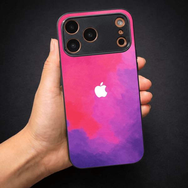 Magenta oil Paint (MB) silicone Case for Apple Iphone 17 Pro Max