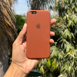 Brown Original Silicone case for Apple iphone 8