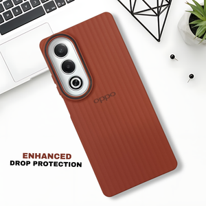 Brown SleekLine Silicone Case for Oppo K12X