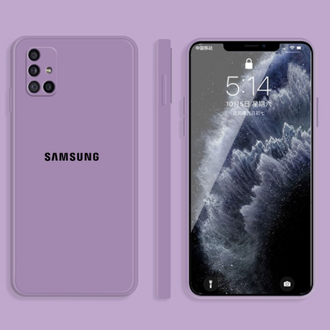 Lavender Camera Original Silicone Case for Samsung A51