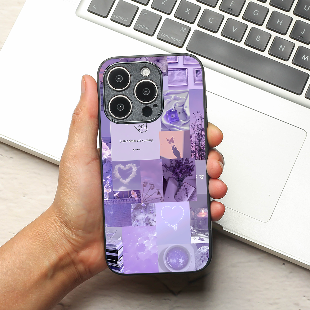 Lavender Dreams metal back case for Apple Iphone 16 Pro Max
