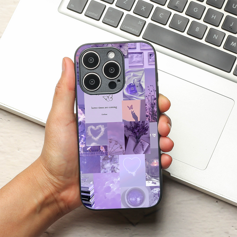 Lavender Dreams metal back case for Apple Iphone 12 Pro