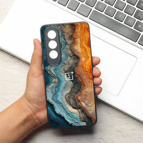 Layered Marble metal back case for OnePlus Nord CE 4