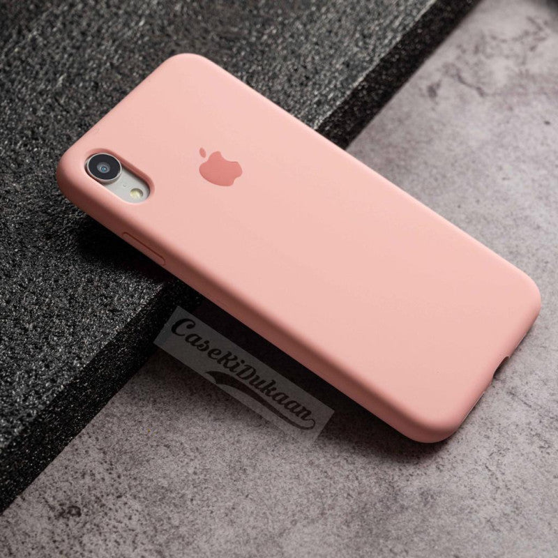 Pink Original Silicone case for Apple iphone Xr