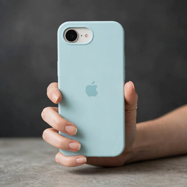 Sea Green Original Silicone case for Apple iphone 16e